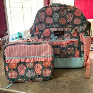 Matilda Jane backpack and matching lunchbox